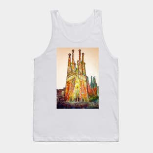 Barcelona. Sagrada Familia - White noon Tank Top